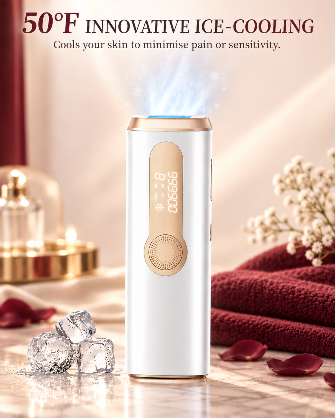 GlowPulse Ice-Cool IPL Hair Removal Device