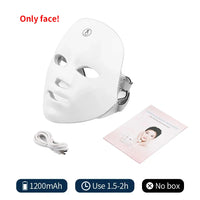 GlowPulse 7-Color LED Glow Mask for Face & Neck – Cordless